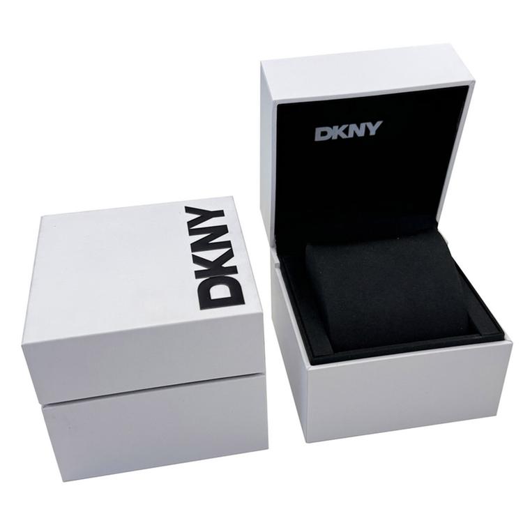 Womens DKNY Soho Maxi Silver Dial Blue Strap Watch - DK1L034L0015