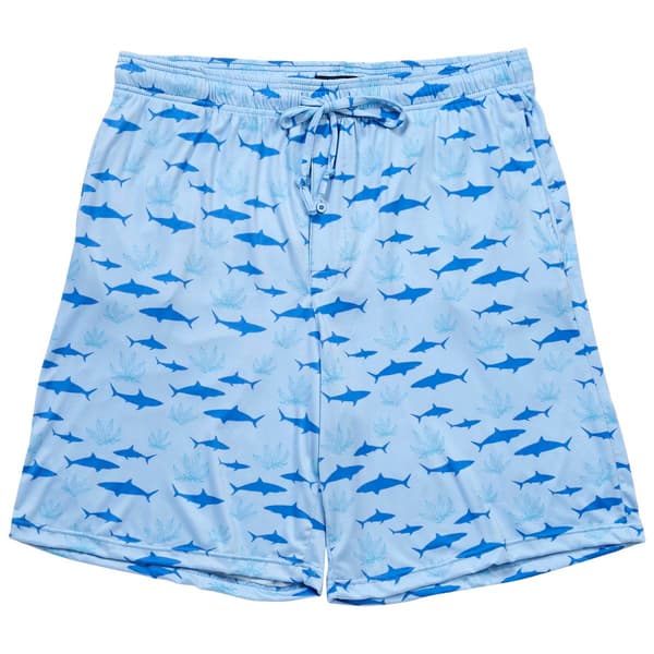 Mens Big & Tall Preswick & Moore(R) Reef Sharks Pajama Shorts - image 