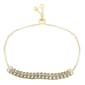 Accents Gold Plated & Diamond Accent Adjustable Bracelet - image 1