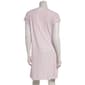 Womens Laura Ashley® Short Sleeve Ribbed Dot Nightshirt - image 3