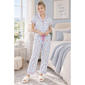Juniors Madden Girl Short Sleeve Seahorses & Stripe Pajama Set - image 1
