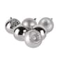 National Tree 6pc. Silver Shatterproof Ornament Balls - image 4