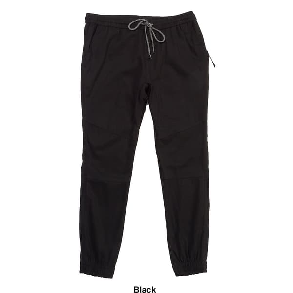 Young Mens Brooklyn Cloth® Side Pocket Zipper Twill Joggers