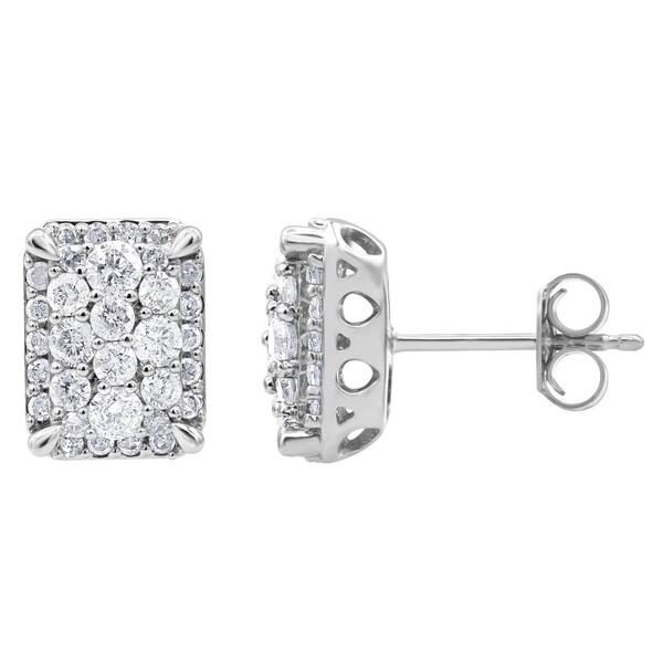 Nova Star&#40;R&#41; Lab Grown Diamond Emerald Shape Stud Earrings - image 