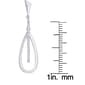 Gianni Argento Sterling Silver Diamond Teardrop Earrings - image 4