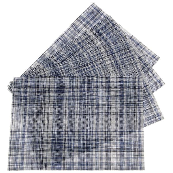 Kota Plaid Woven Vinyl Placemats - Set of 4 - image 