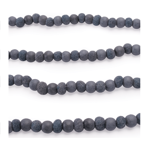 Melrose Wood Bead Garland - Set of 2