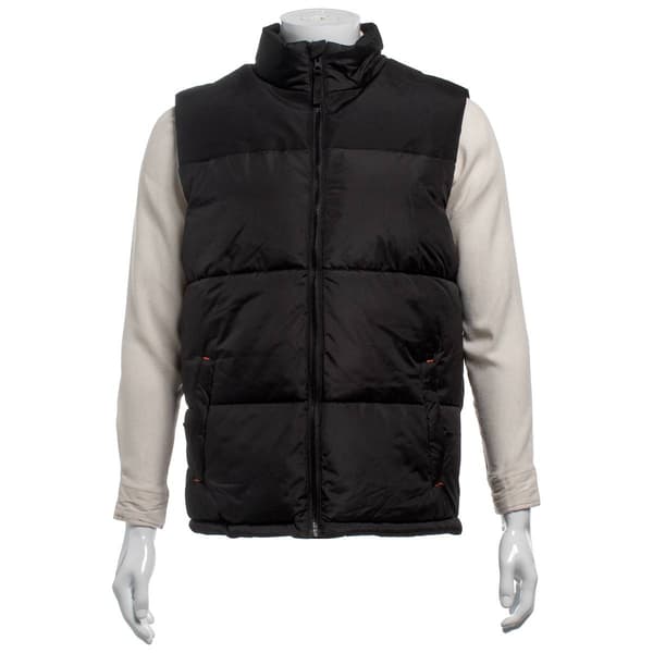 Mens Axcent Full Front Zipper Solid Vest - image 
