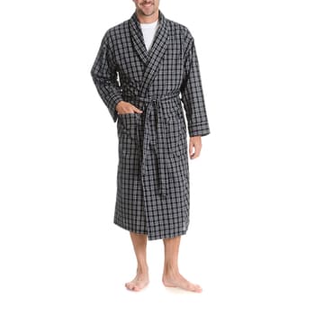 Mens Hanes® Ultimate® Plaid Woven Robe - Boscov's