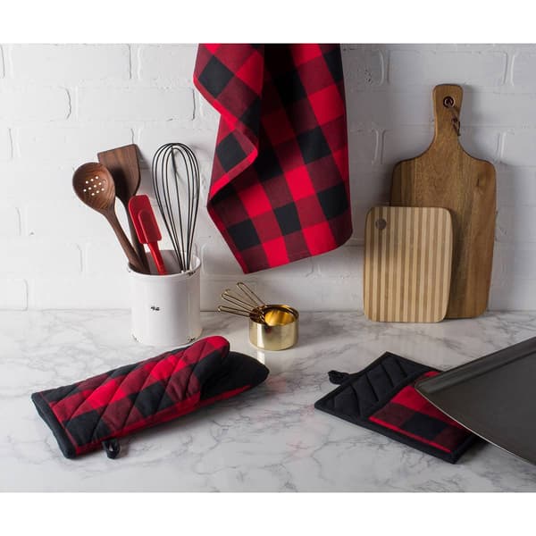 DII&#174; Buffalo Check Oven Mitt Set Of 2