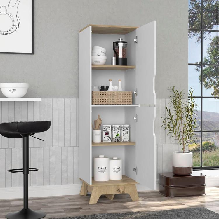 FM FURNITURE British White Single Pantry