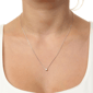 Brilliant Grown Lab-Grown Diamond Solitaire Pendant Necklace - image 3
