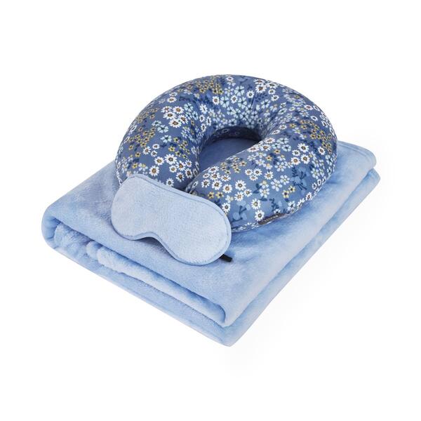 Bon Voyage 3pc. Floral Print Comfort Travel Kit - image 