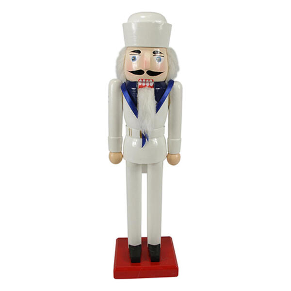 Northlight Seasonal 14in. Wooden Christmas Navy Sailor Nutcracker - image 