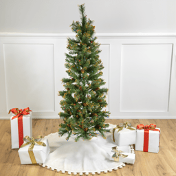Northlight 4.5ft. Pre-Lit Yorkville Pine Pencil Christmas Tree