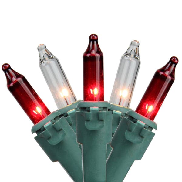 Northlight 100ct. Red & Clear Mini Christmas Light Set