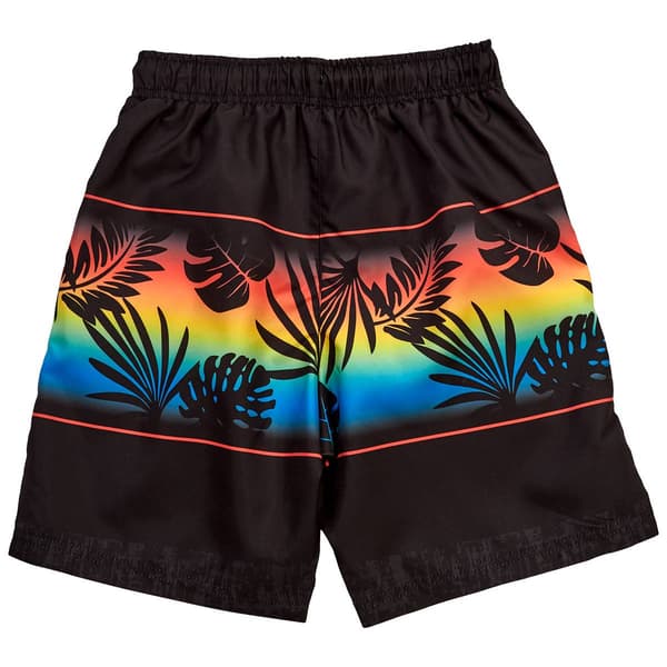 Boys (8-20) SURFZONE® Color Block Palms Swim Trunks