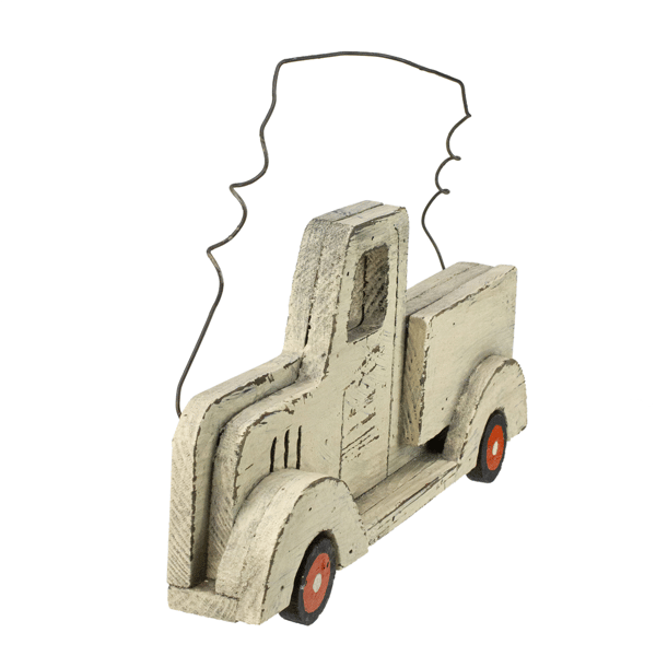 Northlight 11.75in. Wooden Pick Up Truck Fall Harvest Wall Décor - image 
