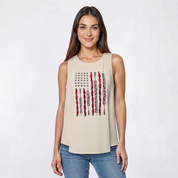Womens Tru Self Scoop Neck Kabab Swing Tank Top - image 