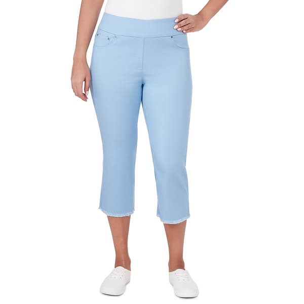 Petite Ruby Rd. Fresh Take Pull On Denim Capri Pants - image 