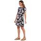 Petite Harlow & Rose Short Sleeve Floral Swing Shift Dress - image 2