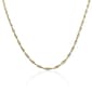 Gianni Argento 18in. Two-Tone Herringbone Chain Necklace - image 1