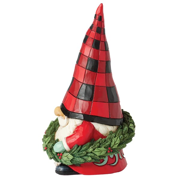 Jim Shore Highland Glen Gnome Wreath Christmas Figurine
