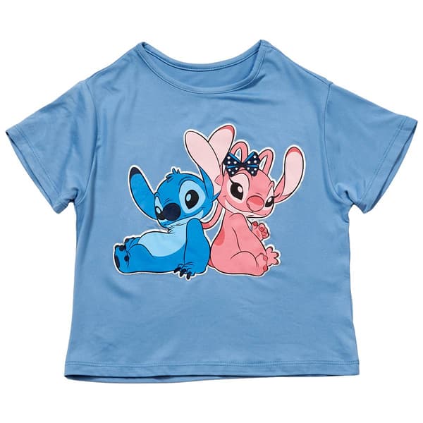 Girls (4-6x) Disney Lilo & Stitch Americana Stitch & Angel Tee