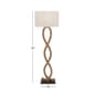 9th & Pike® Brown Coastal Rustic Floor Lamp - image 6