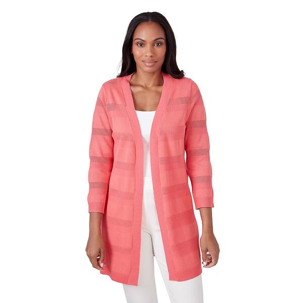 Womens Emaline St. Kitts Solid Long Sleeve Cardigan - image 