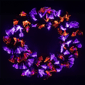 Northlight 24in. Black Fiber Optic Artificial Halloween Wreath - image 1