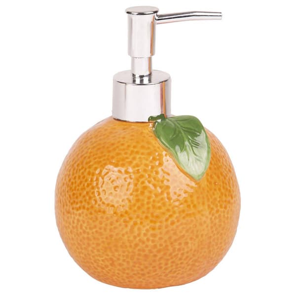 Home Essentials Orange Figural Soap Pump - image 