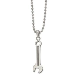 Mens Gentlemen's Classics&#40;tm&#41; Stainless Steel Wrench Necklace