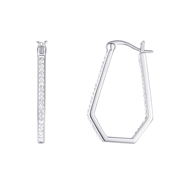 Triple Row 10kt. Gold Diamond-Cut Hoop Earrings - image 