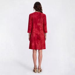 Womens Cocomo 3/4 Sleeve Tie Dye Sequin Shift Dress