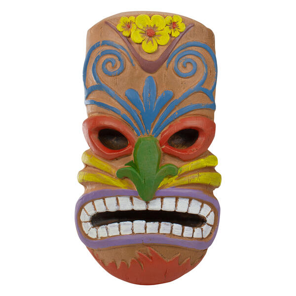 Northlight Seasonal 13.5in. Hawaiian Tiki Mask Hanging Wall Decor - image 