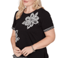 Petite Alfred Dunner Crowd Pleaser Floral Sequin Blouse - image 5