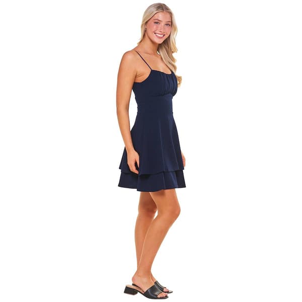 Juniors Emerald Sundae Jordyn Tiered Skater Dress