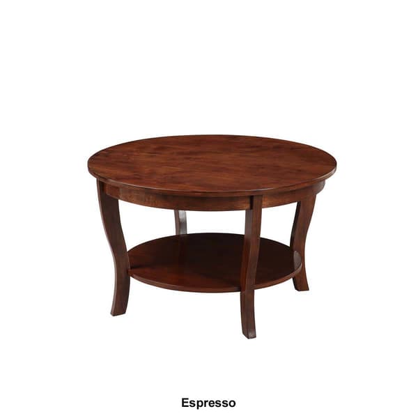 Convenience Concepts American Heritage Round Coffee Table