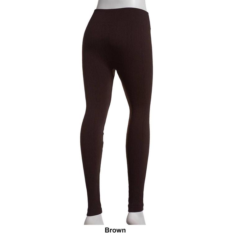 Plus Size Runway Ready Fleece Lined Textured Leggings