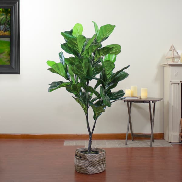 Northlight Seasonal 4ft. Unlit Artificial Fiddle Leaf Fig Tree