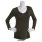 Juniors Aveto Long Sleeve Basic V-Neck Solid Tee - image 6