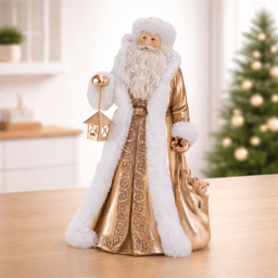 Melrose 15in. Ornate Santa Figurine with Lantern