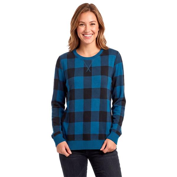 Womens Emily Daniels Long Sleeve Pullover Hacci Sweater - Blue - image 