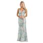 Juniors Morgan & Co. Printed Sequin Cowl Neck Sheath Dress - image 4