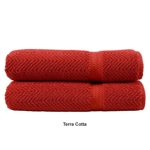 Linum 2pc. Herringbone Bath Towel Set