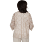 Womens Alfred Dunner Natural Wonder Sequin Two In One Blouse - image 2