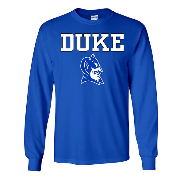 Mens Duke Pride Mascot Long Sleeve Tee - image 