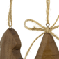 Northlight Tree & Star Wooden Christmas Ornaments - Set of 2 - image 6