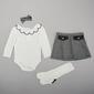 Baby Girl &#40;9-24M&#41; Nicole Miller 4pc. Ribbed Bodysuit & Skirt Set - image 1